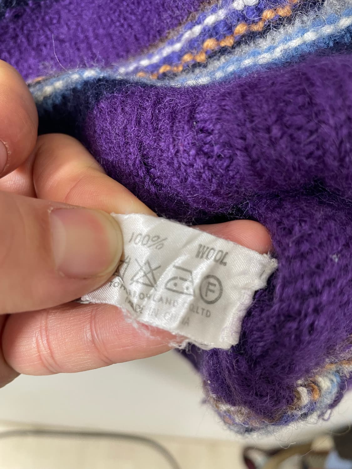 일본빈티지 헤비울 폴라 니트 M~L - K41 상품이미지5