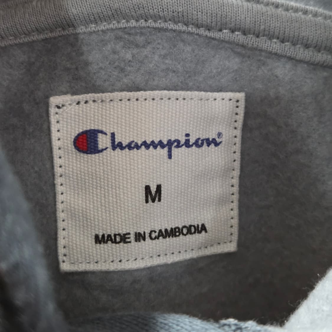 챔피온 우먼 스몰로고 자수 타이다이 기모 후드티 M  상품이미지3