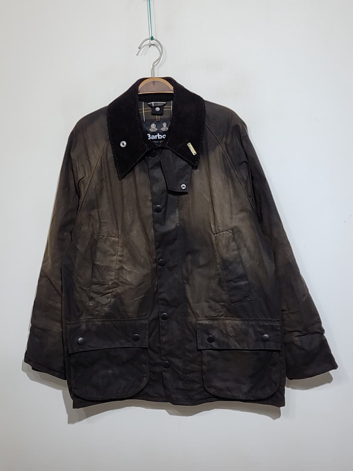 (M) 바버 클래식비데일 왁스자켓 브라운 왁싱점퍼 영국판  상품이미지1