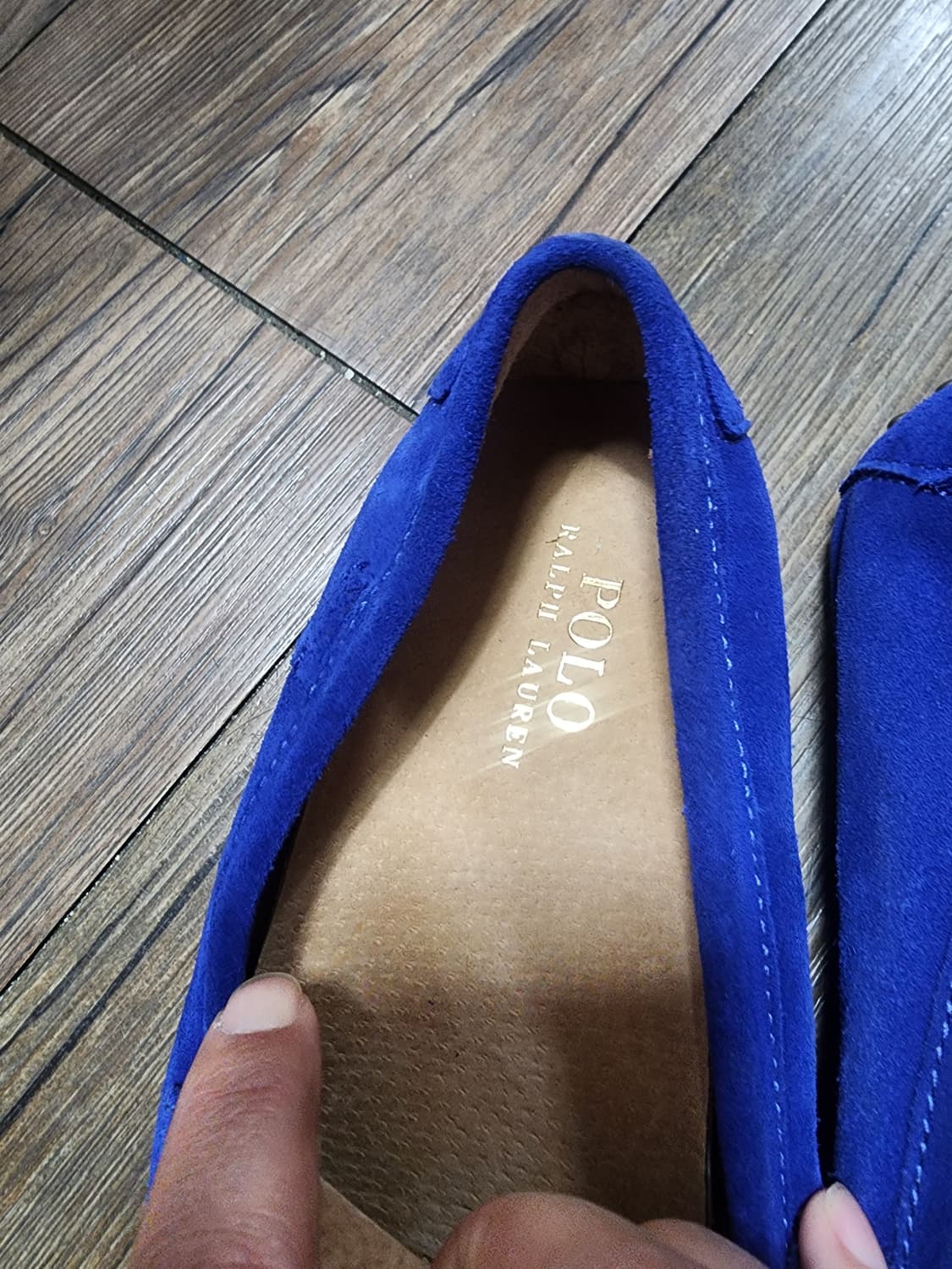 폴로 랄프로렌 블루 스웨이드 로퍼 드라이빙슈즈 상품이미지2