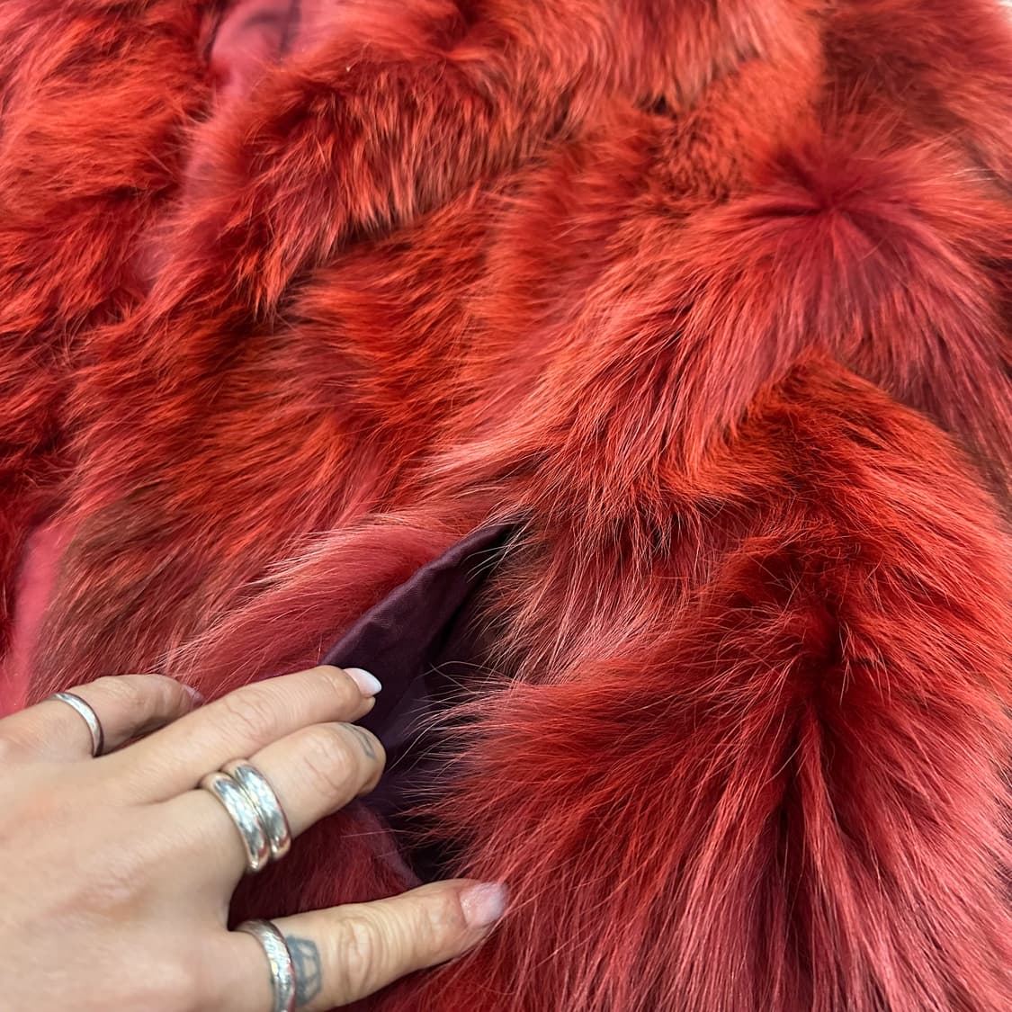 사가폭스 레드 맥시 퍼자켓L 상품이미지7