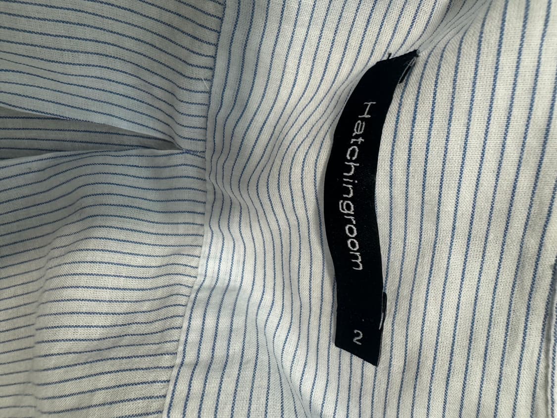 [2] 해칭룸 클래식 셔츠 스트라이프 화이트/블루 상품이미지3