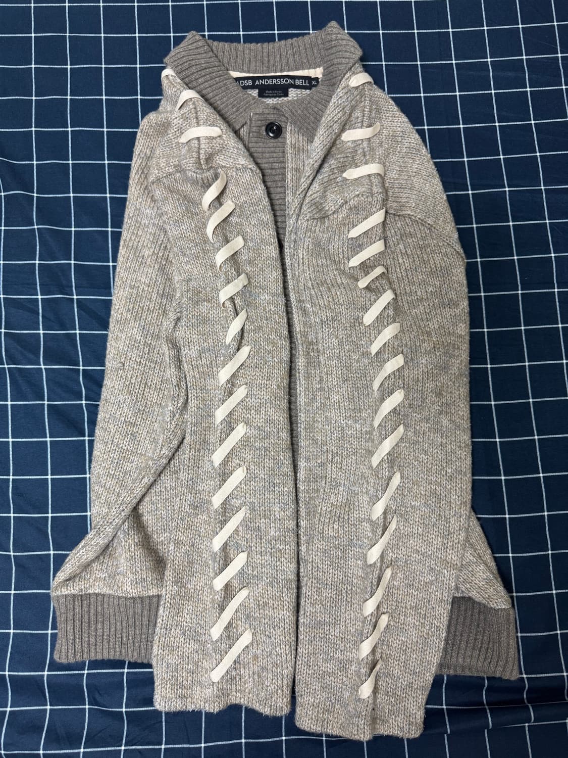 앤더슨벨 언브리치 레이스 업 가디건 상품이미지3