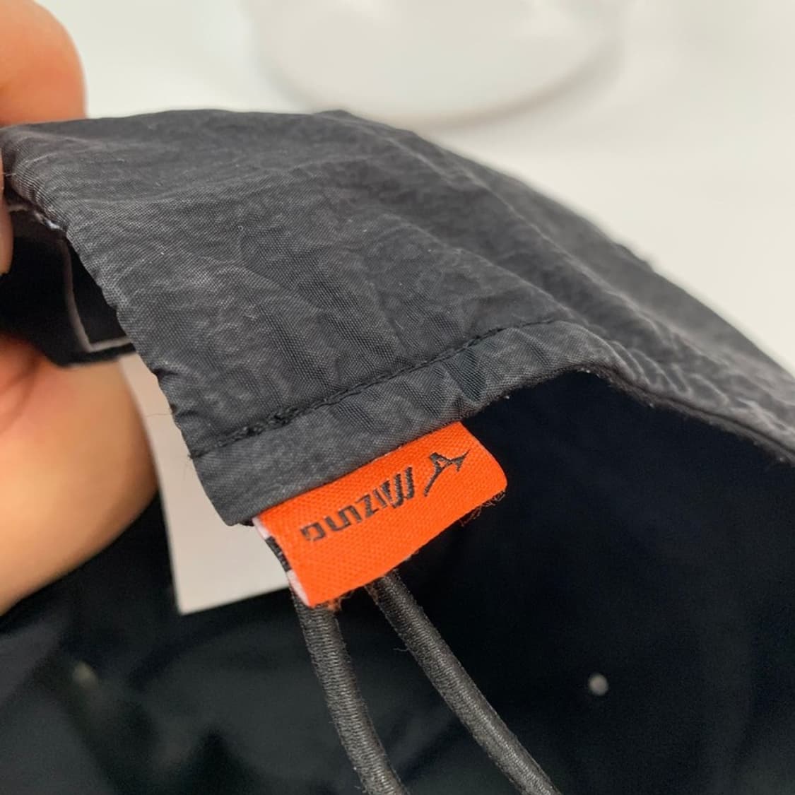 MIZUNO 빈티지 링클 나일론 볼캡 블랙 상품이미지5