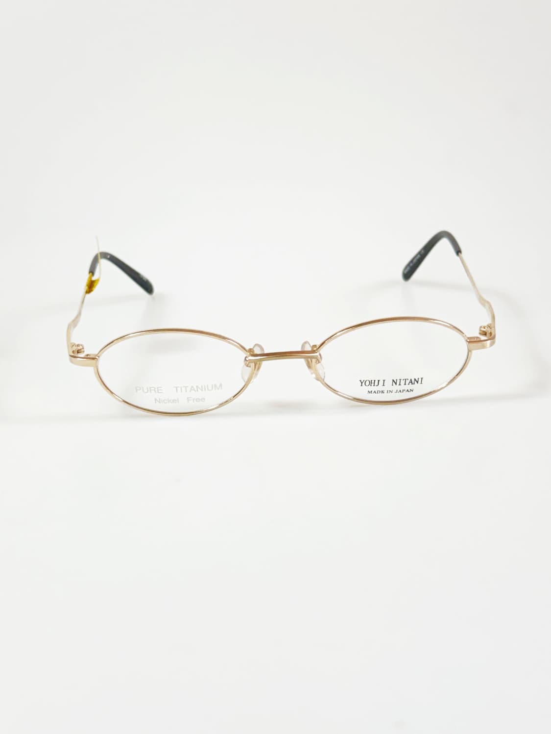 일본제 YOHJI NITANI 골드 티타늄 슬림 오벌 빈티지 안경 상품이미지2