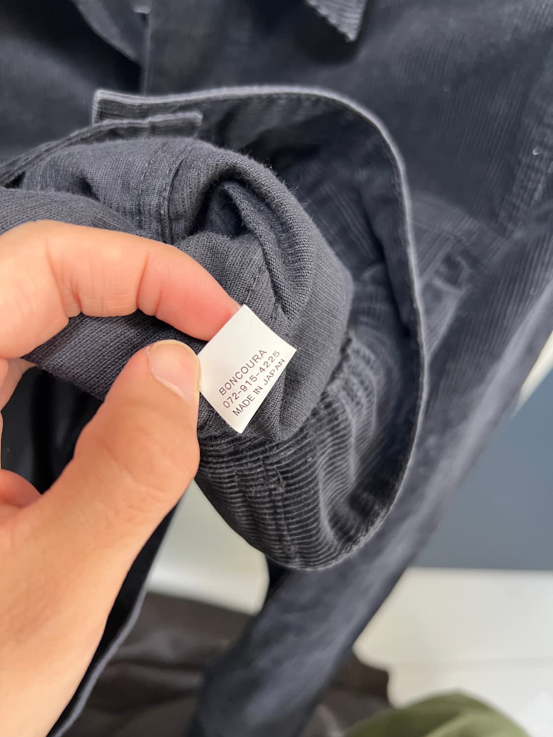 택포25) 본쿠라 코듀로이 3세대 트러커 자켓 36블랙 boncoura 상품이미지3