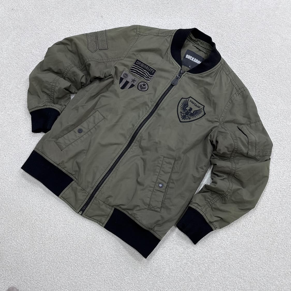L 버커루 와펜 항공 점퍼 자켓 0331E 상품이미지1