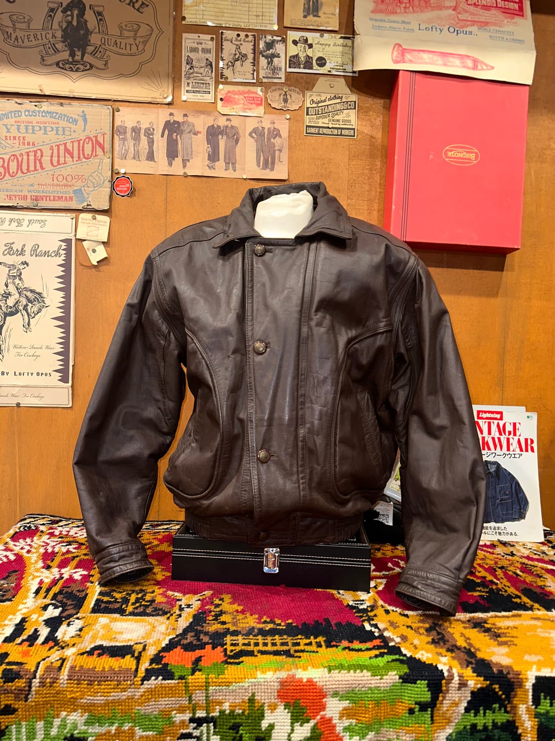 ( L-XL ) 가죽자켓 레더자켓 봄버자켓 a2가죽 밀리터리 워크웨어 상품이미지2