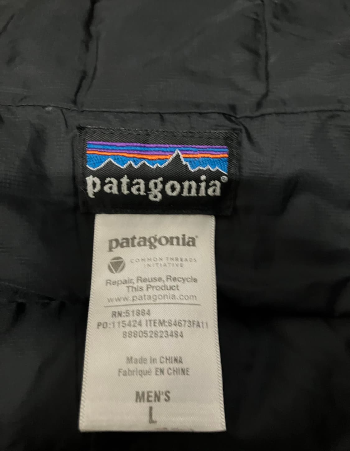 파타고니아 다운스웨터 패딩 블랙 상품이미지7