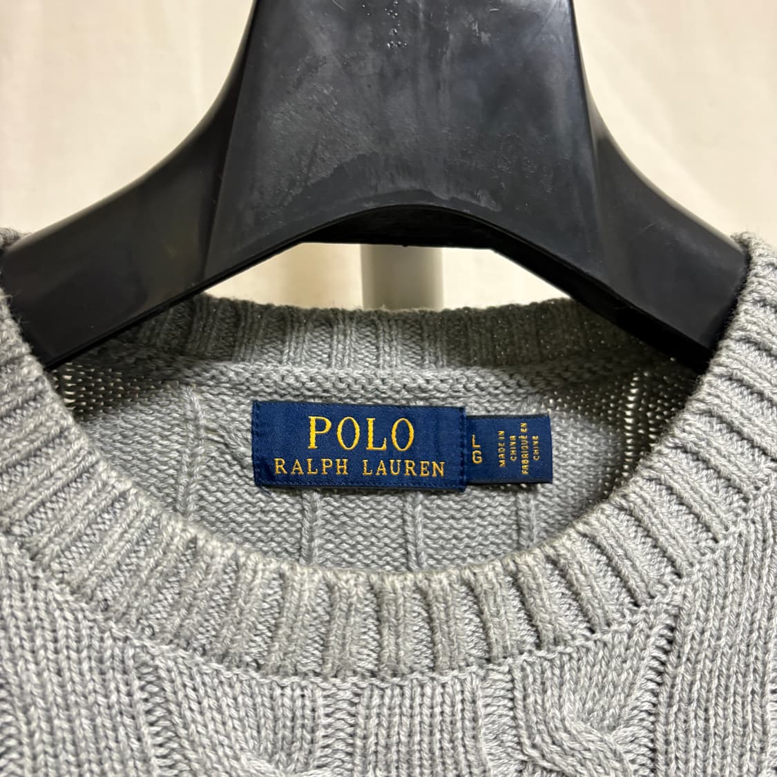 폴로 랄프로렌 코튼 케이블 니트 / 그레이, L 상품이미지4