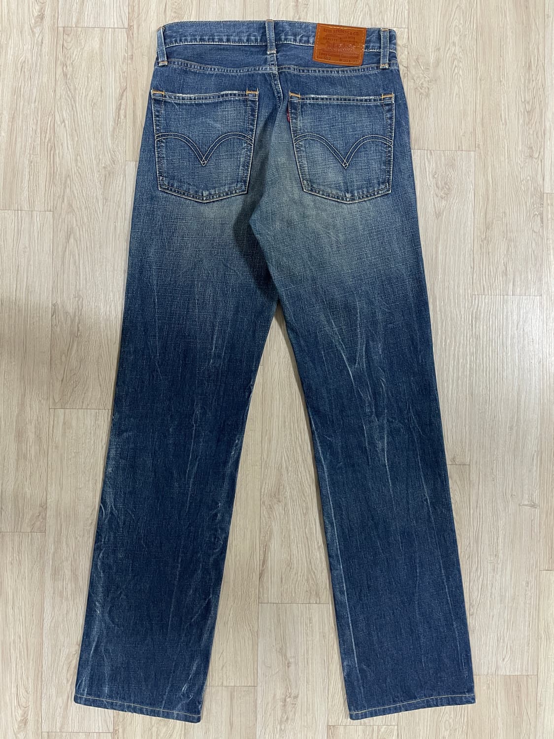 30) 00s 리바이스 재팬 502 일자핏 번개워싱 청바지(LVC&RRL 상품이미지3