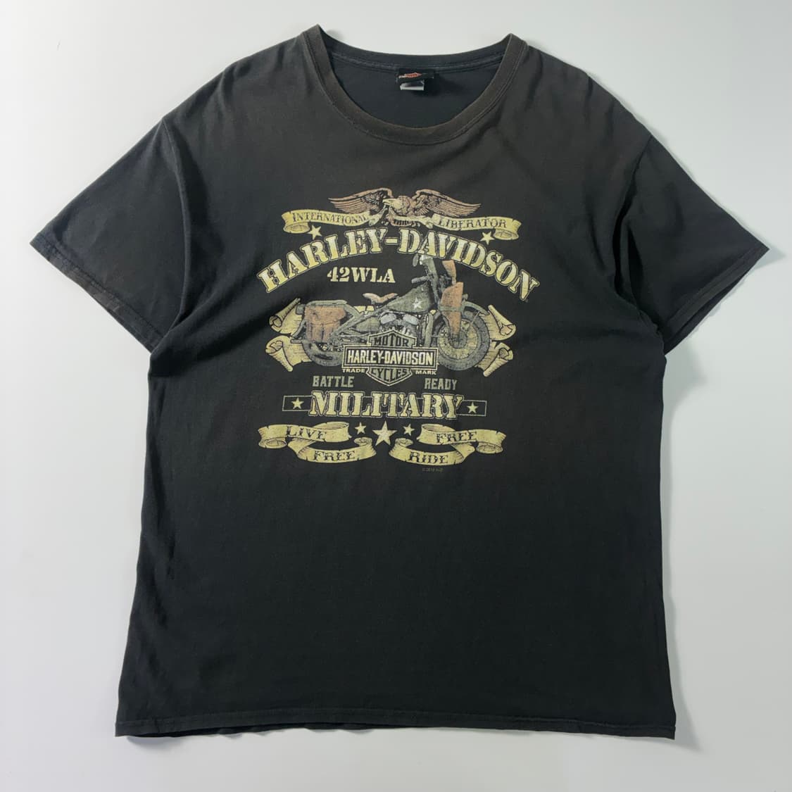 Harley davidson   할리데이비슨 밀리터리 모터사이클 반팔티 상품이미지2