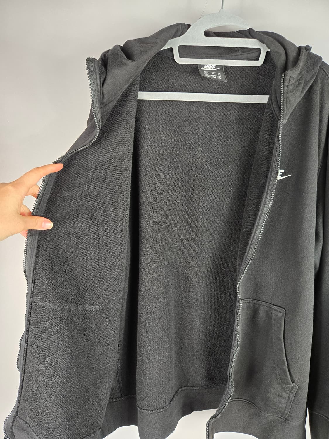 [무료배송]나이키 XL 남성 스웨트 후드 집업 자켓 블랙 상품이미지7