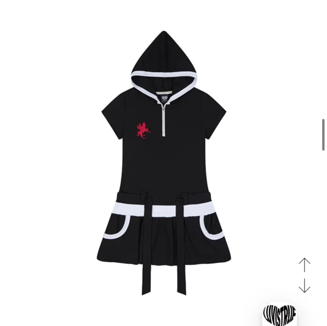 (새상품)러브이즈트루 SY BELT LAYERED DRESS(BLACK) 상품이미지1