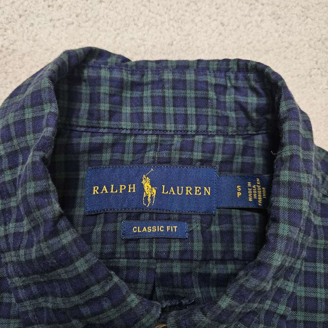 폴로 랄프 로렌 신형 체크 셔츠 S 클래식핏 상품이미지4