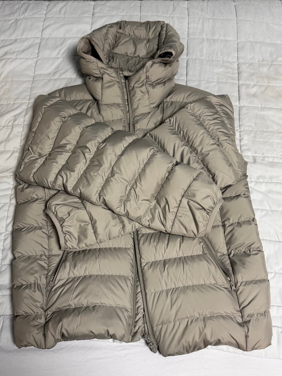 무신사 스탠다드 시티 레저 후디드 라이트 다운 재킷 [라이트 그레이] L 상품이미지2