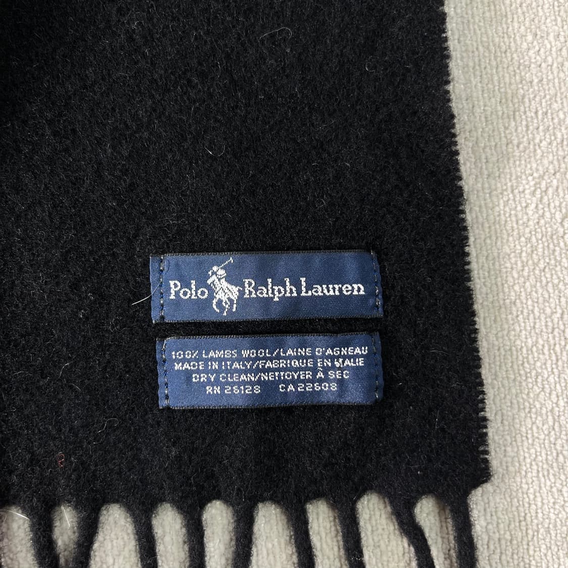 폴로랄프로렌 화이트 빅포니 램스울머플러 상품이미지4