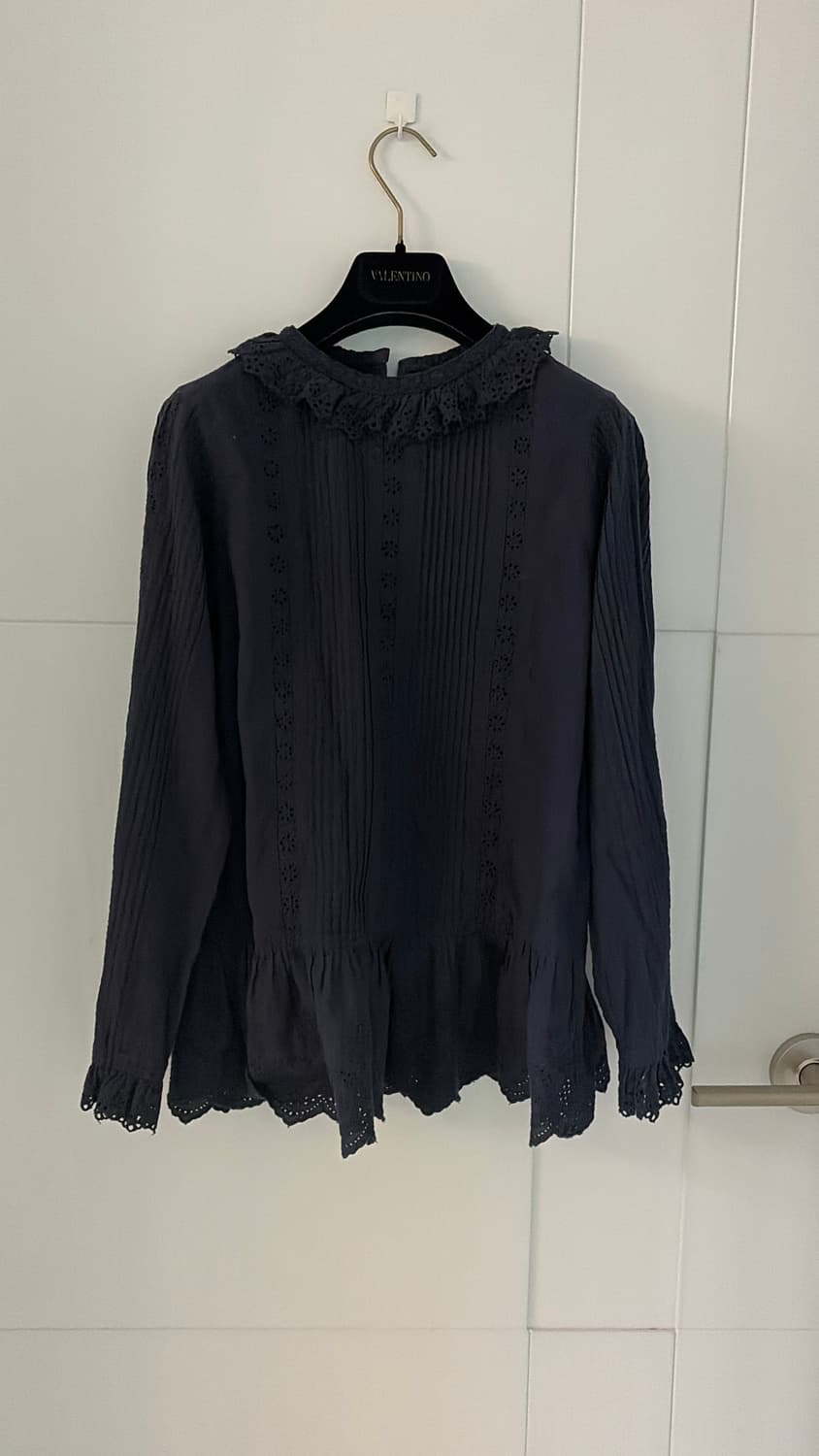 빔즈보이 네이비 레이스 블라우스44,55 정품 상품이미지5