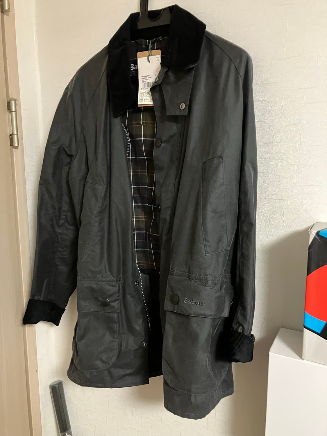 [새상품] 바버 애쉬비 왁스 자켓 S 그레이 상품이미지6