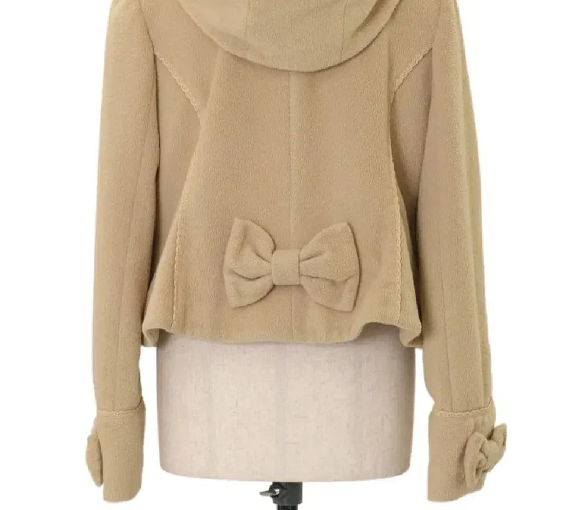 엔젤릭프리티 리본 하트 숏코트 라떼갸루 리즈리사 엑시즈팜 로걀탑 상품이미지2