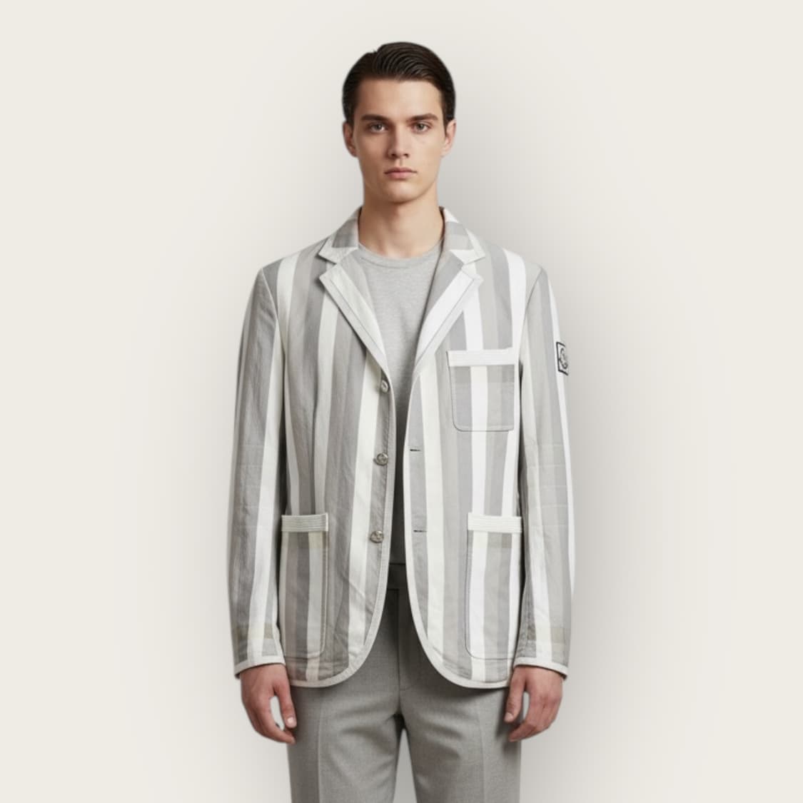 2/ 몽클레어X톰브라운 감마블루 은장 블레이저 자켓 상품이미지1