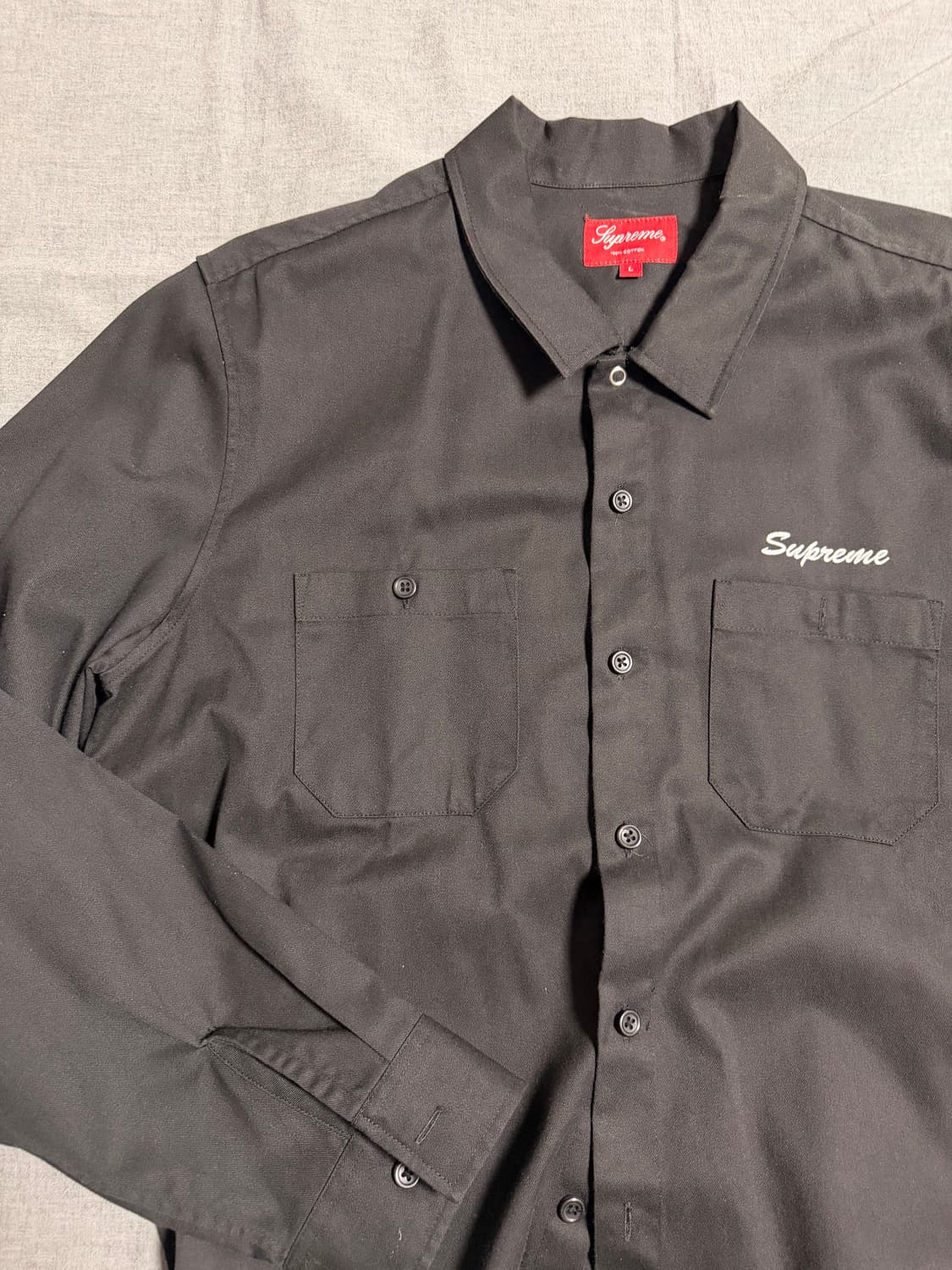 [L] 슈프림 블랙 셔츠 상품이미지4