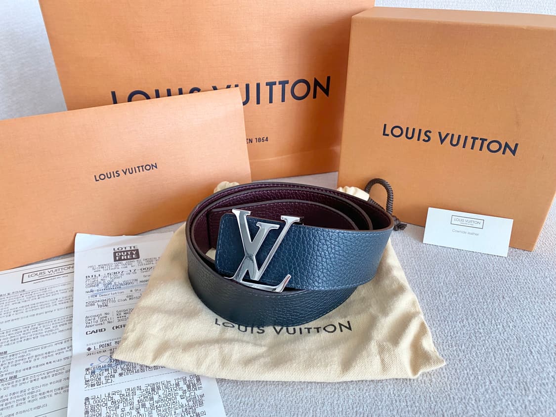 루이비통 LV 이니셜 벨트 리버서블 양면 벨트 90 사이즈 상품이미지2