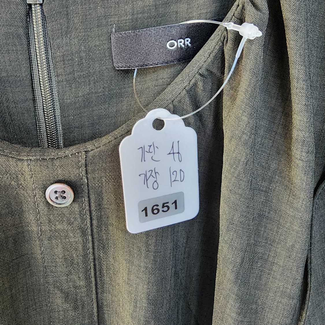 ORR 린넨 단추 롱 원피스 상품이미지10