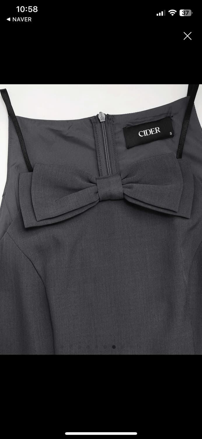 샵사이다 리본 러플 미니드레스 상품이미지6