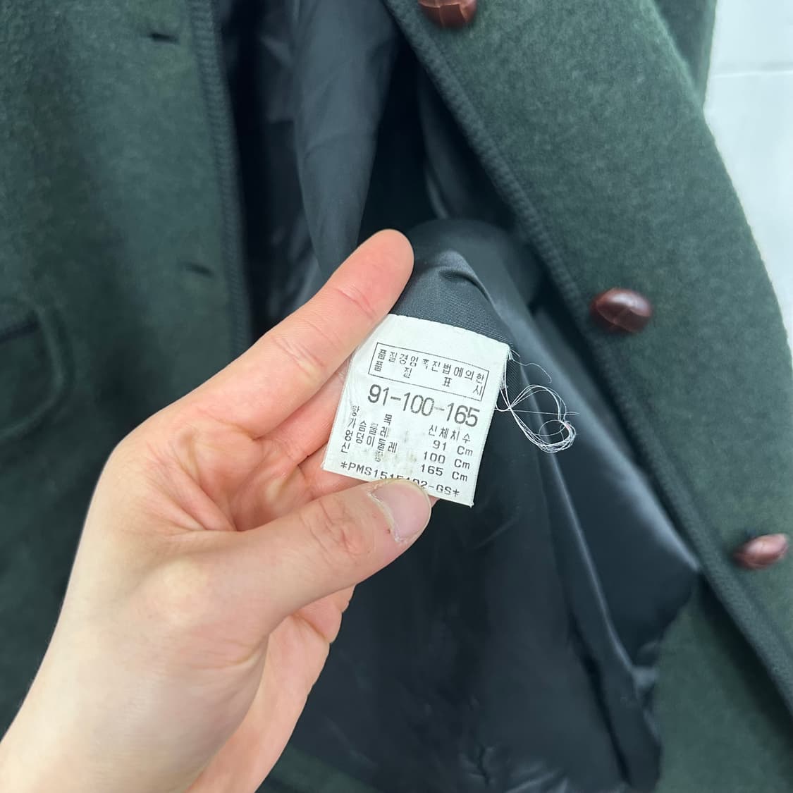 빈폴 우드버튼 미디 코트 상품이미지4