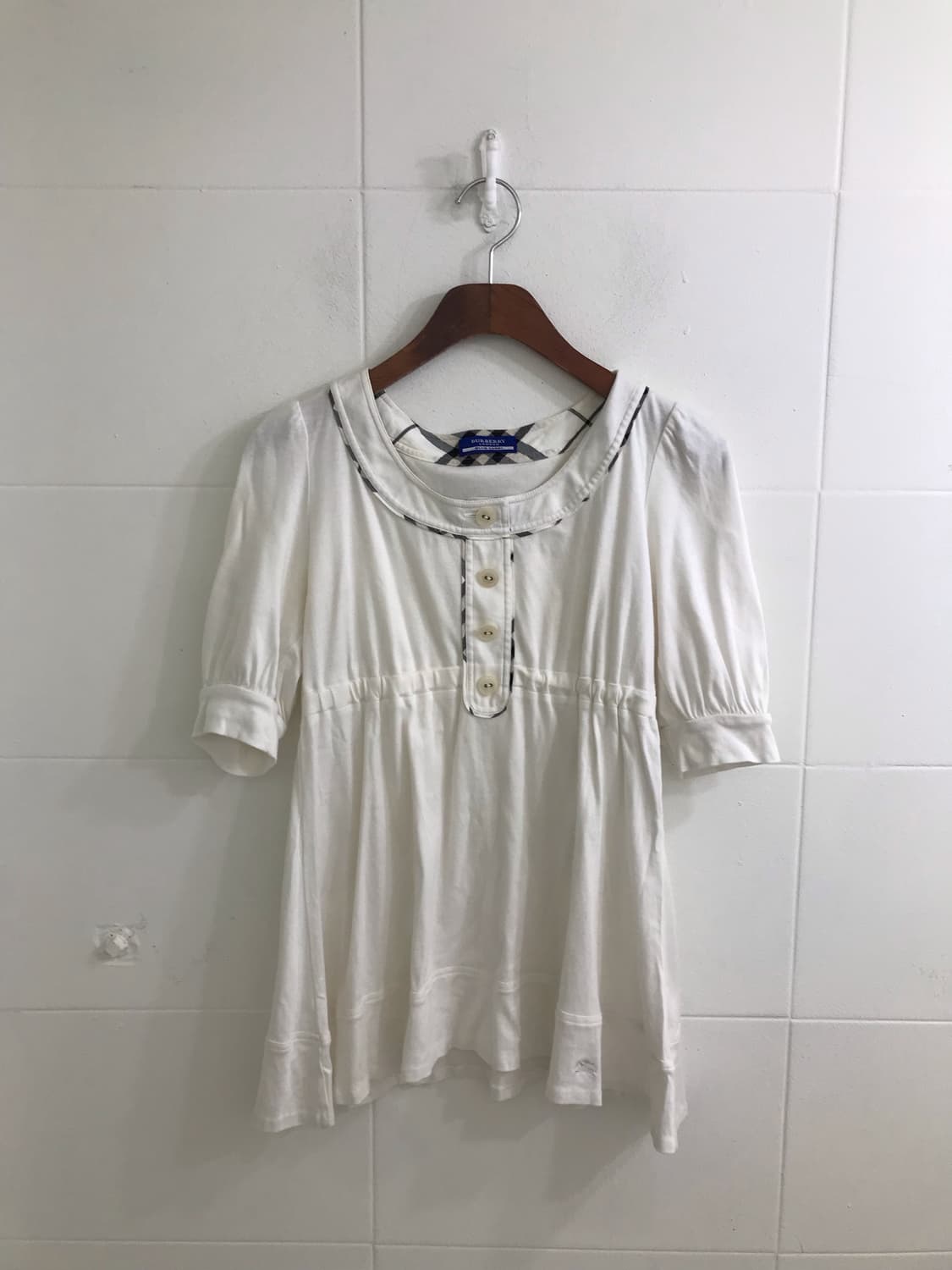버버리 화이트 플라워 하구미 모리걸 니혼진 코디세트 상품이미지5