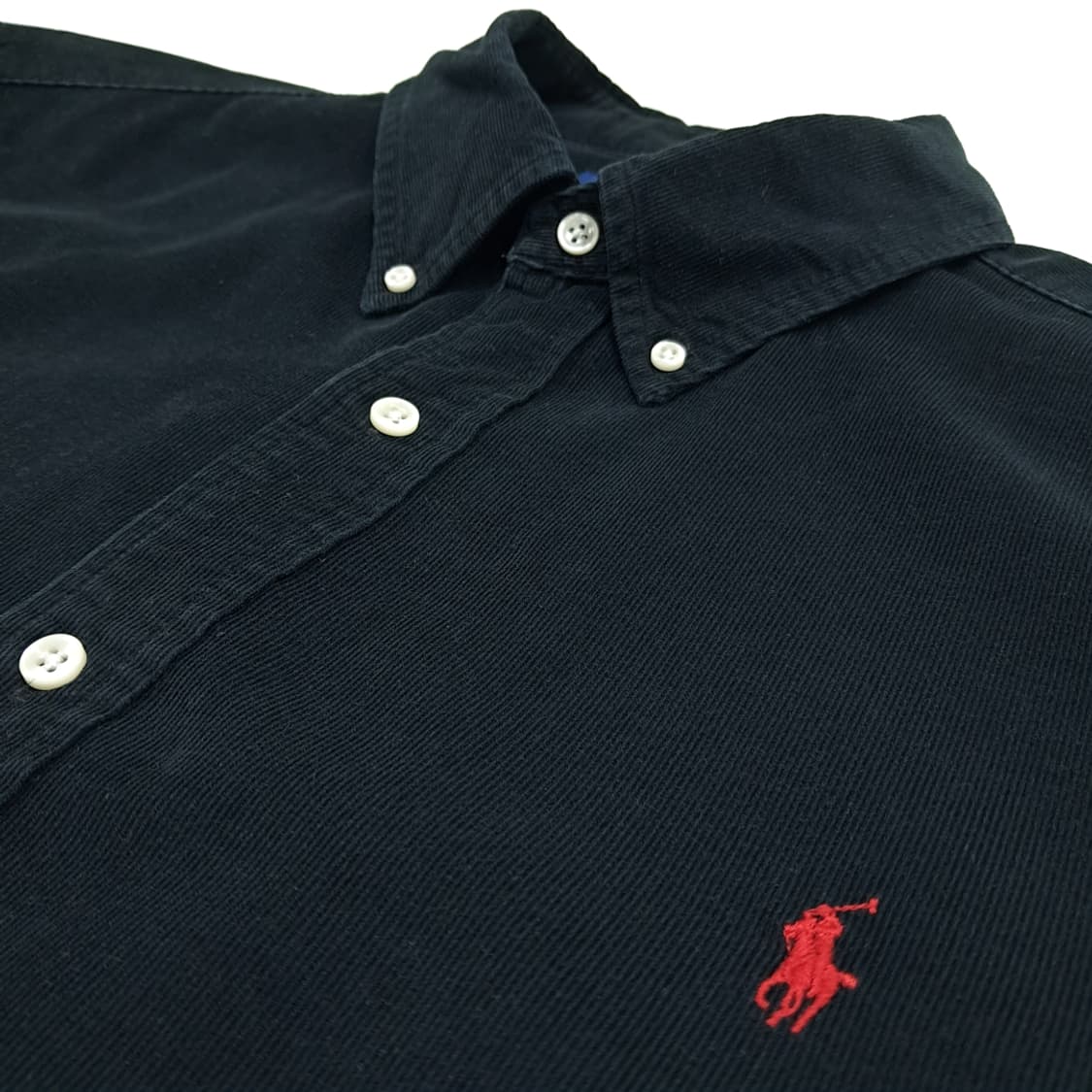 CN954 2XL 폴로 랄프로렌 블랙그린 핀코듀로이 긴팔 셔츠 남방 상품이미지5