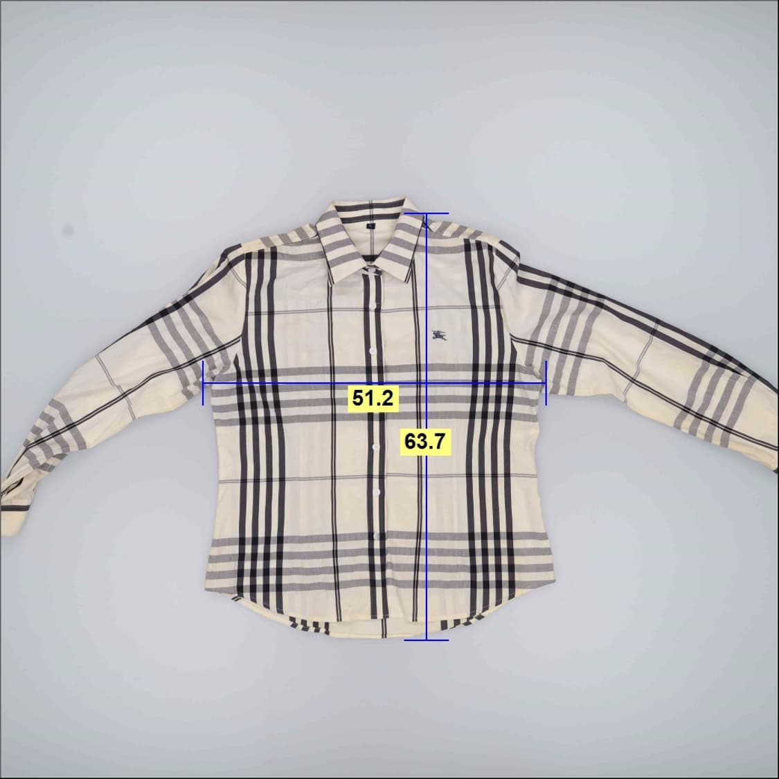 L 빈티지 노바체크 셔츠(전체오염) 0401H1 상품이미지7