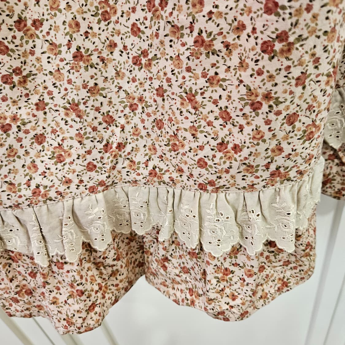 잔플라워 레이스 롱 원피스 상품이미지5