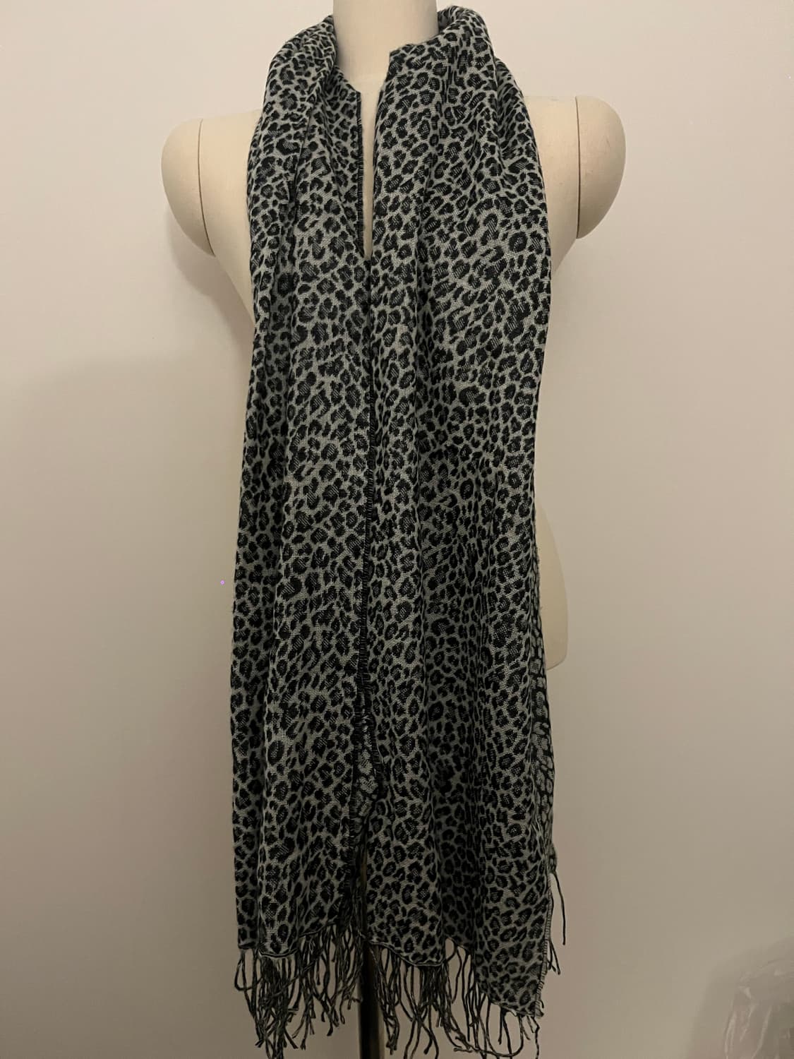 Japanese vintage leopard print scarf 상품이미지5