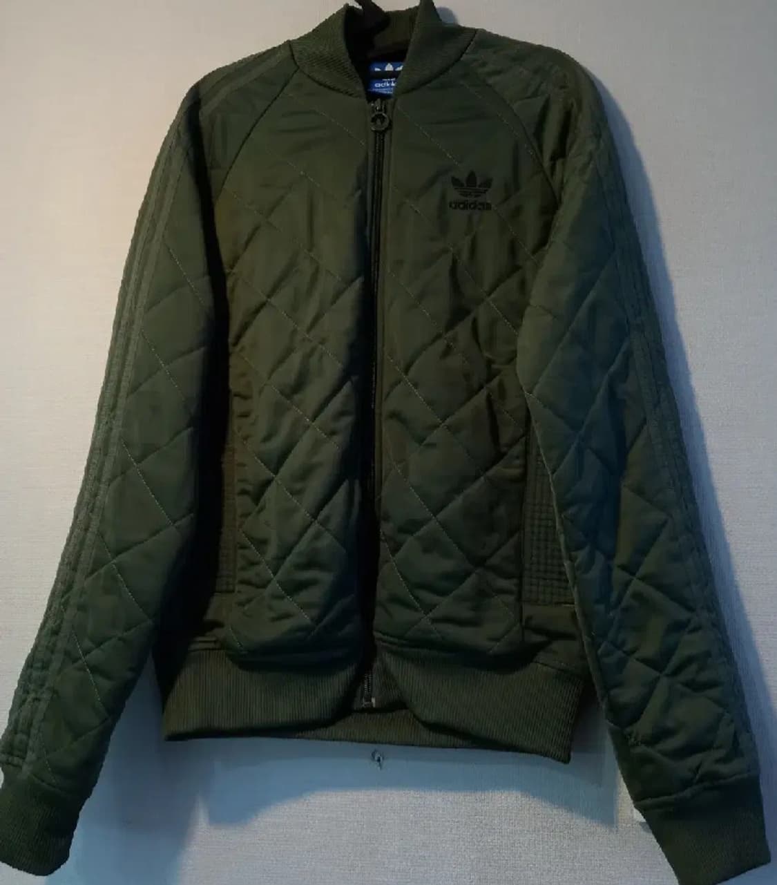아디다스 희귀 퀄팅 카키 트랙탑 저지 져지집업 95~100 상품이미지1