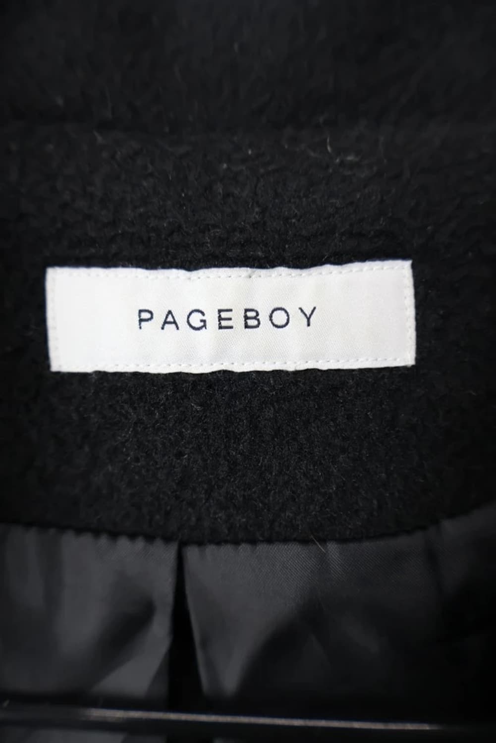 Pageboy Double Breasted Black Coat 상품이미지5