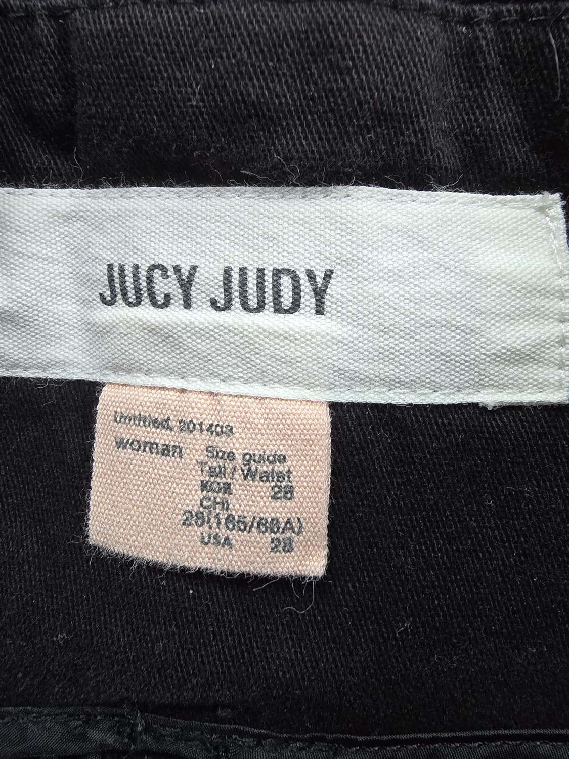 쥬시쥬디 벨트 와이드 블랙 슬랙스 (1593) 상품이미지3