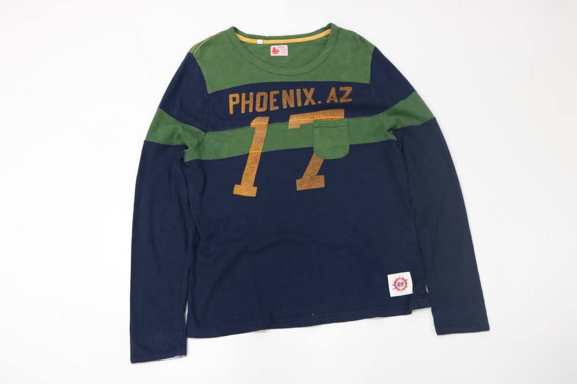 MARINE STYLE 빈티지 피닉스 넘버링 블록 긴팔 티셔츠 (M) 상품이미지2