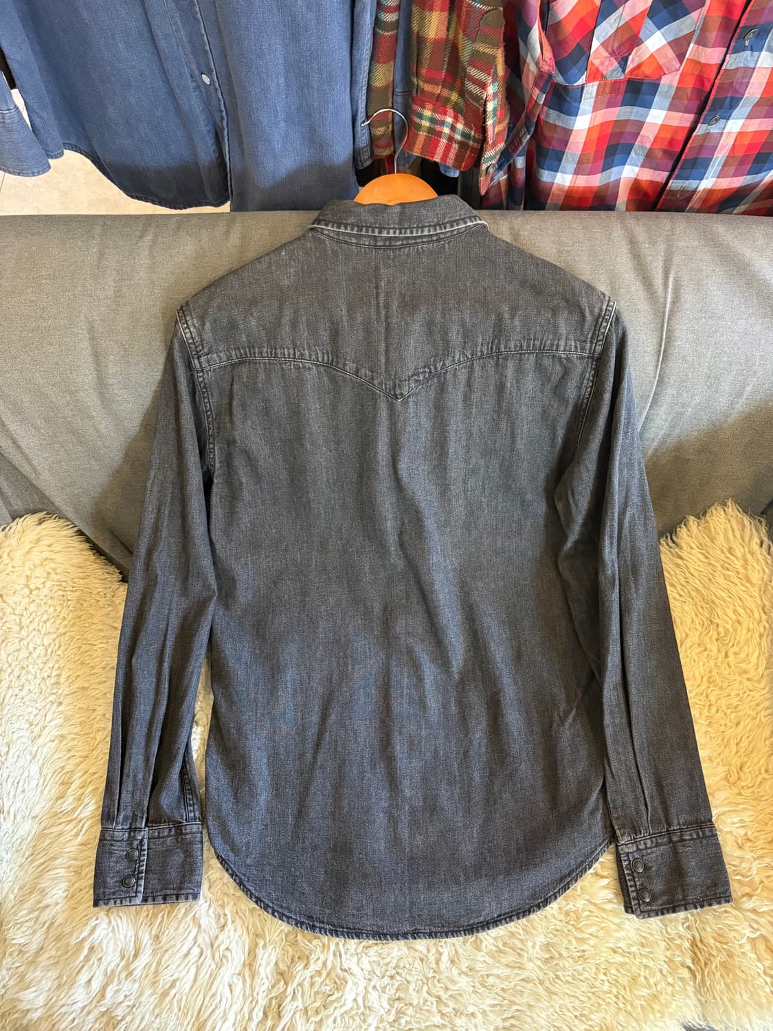 리바이스 흑청 데님 웨스턴 셔츠 상품이미지5