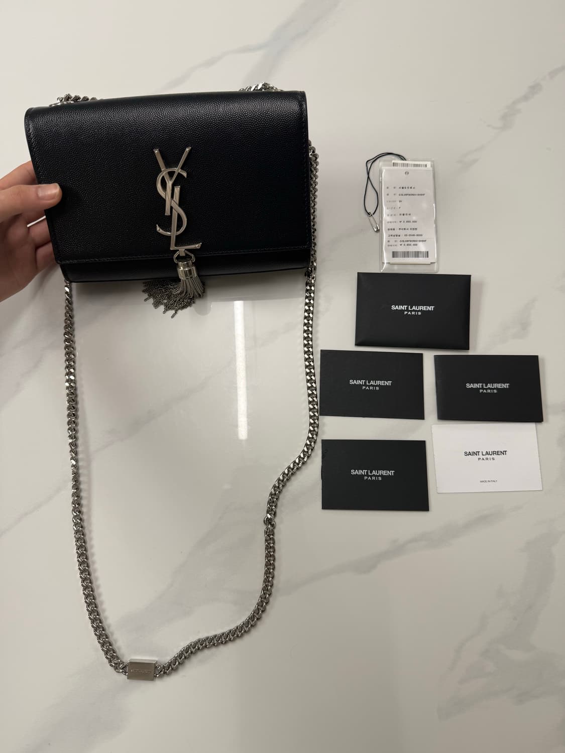 입생로랑 테슬 사첼 크로스백(정품) 상품이미지1