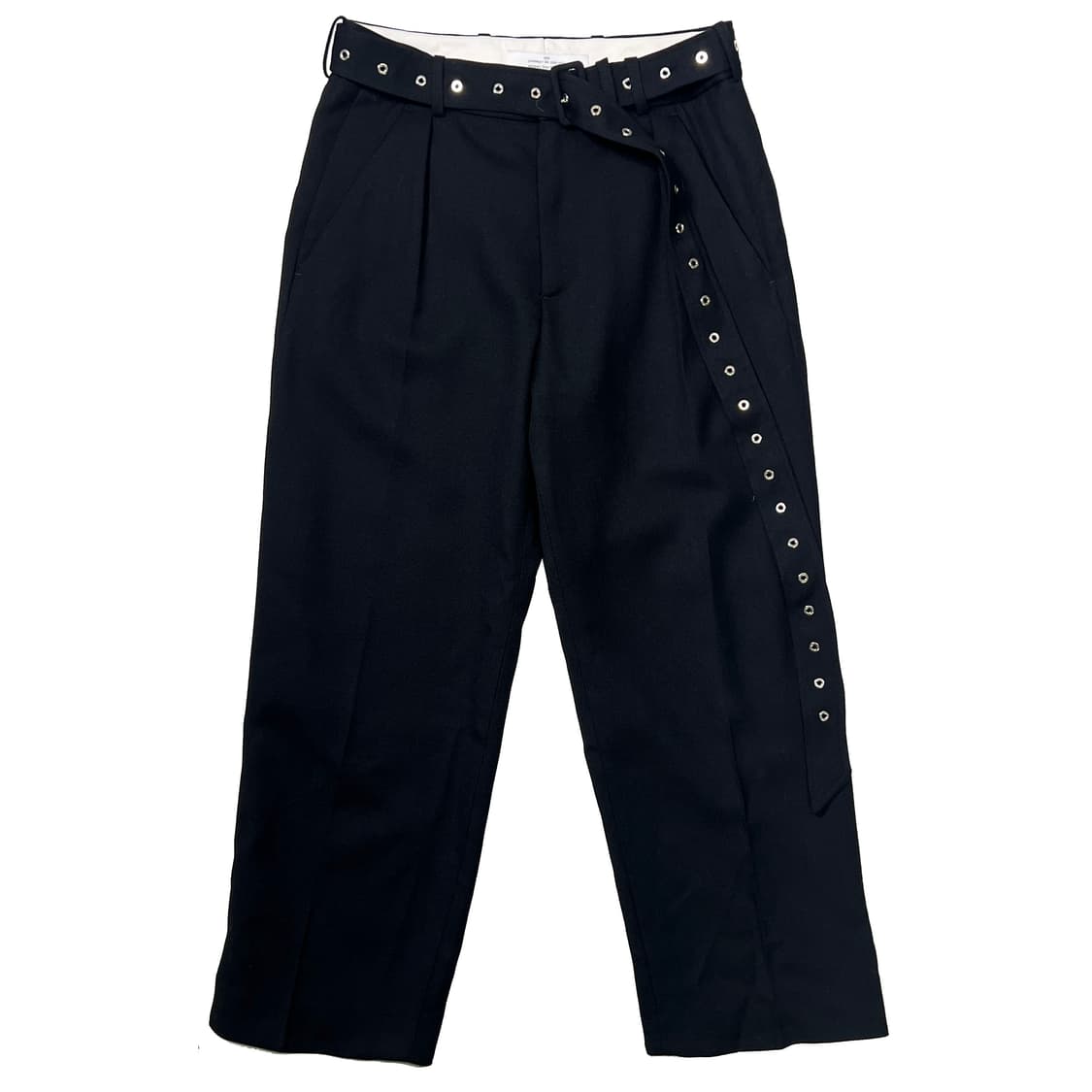 H&M rokh 벨티드 울 팬츠 블랙 (46) 상품이미지2