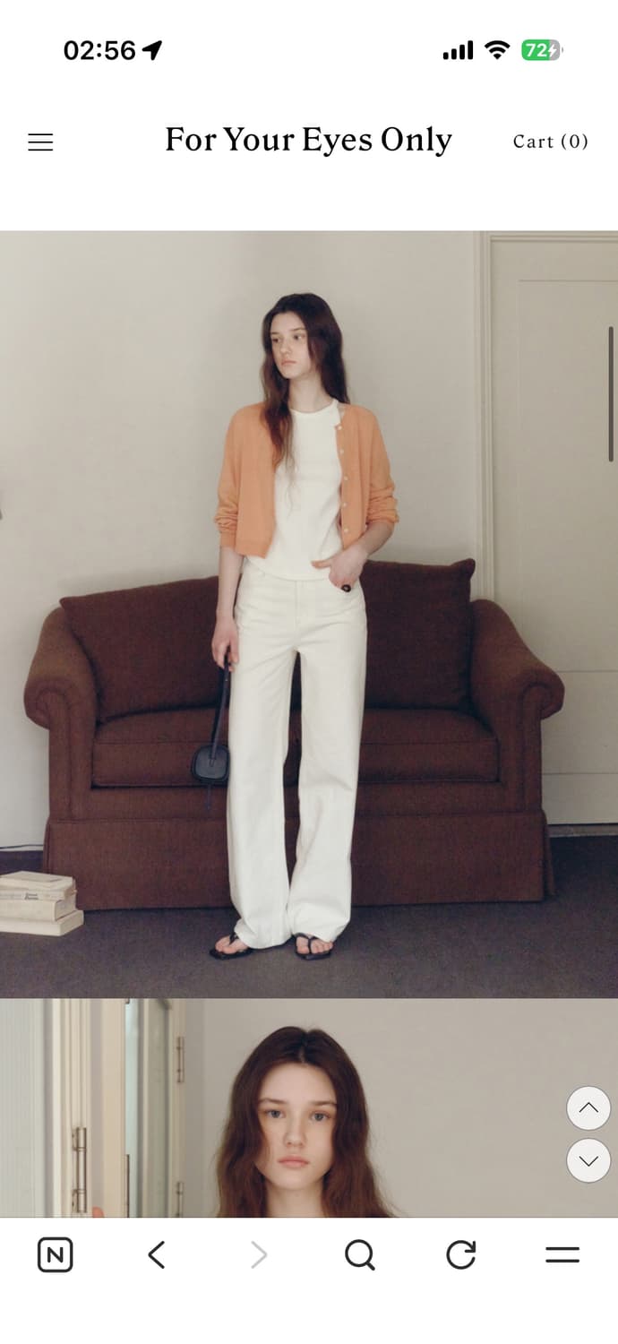 포유온 Breeze Crop Knit Cardigan (Apricot) 상품이미지2