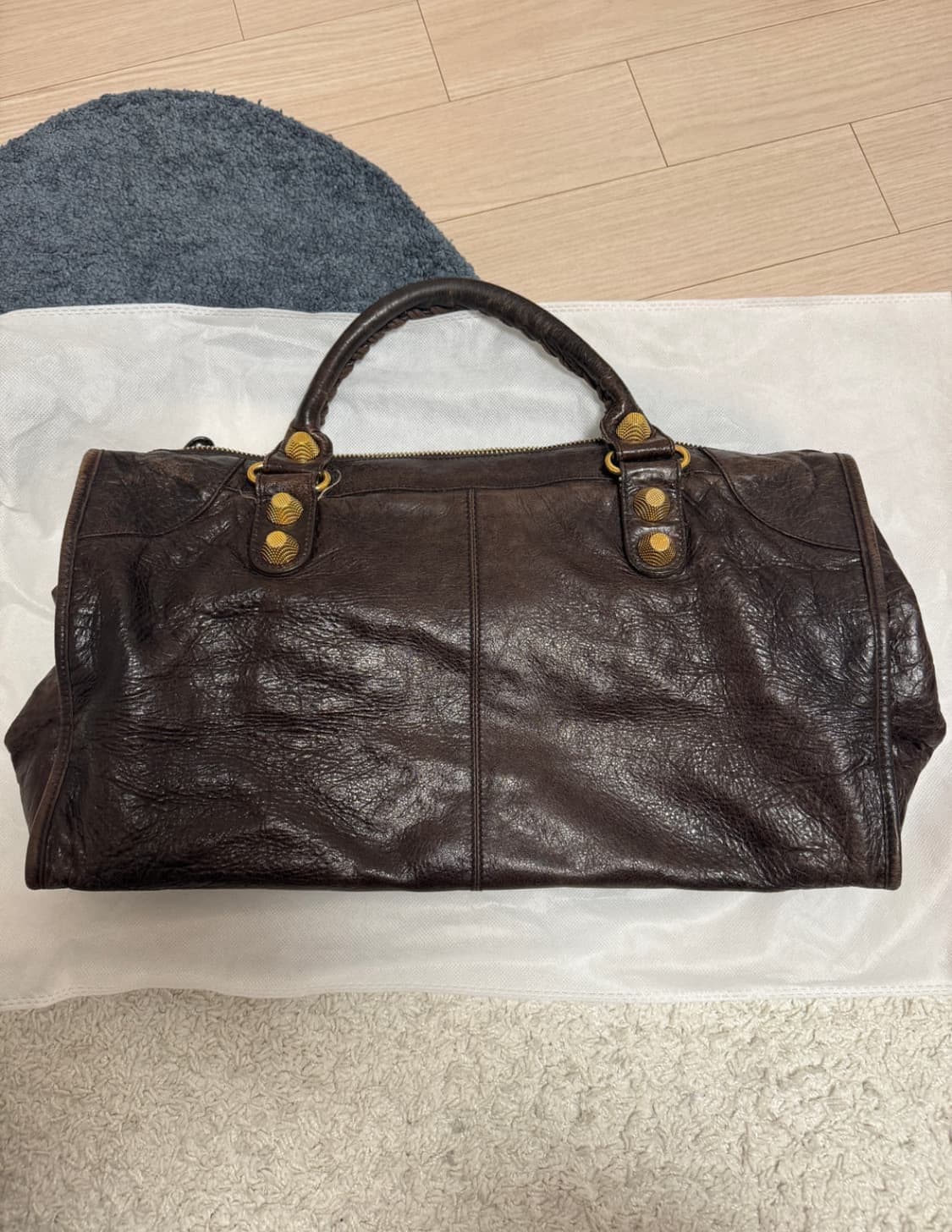 발렌시아가 모터백 라지 브라운 상품이미지3