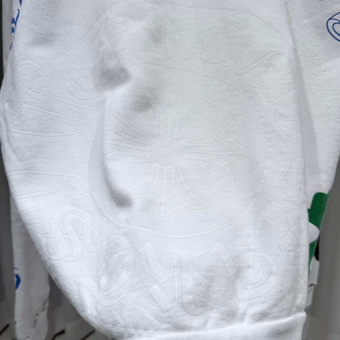 (A/XL) / 크롬하츠 스텐실 화이트 후드집업 상품이미지5