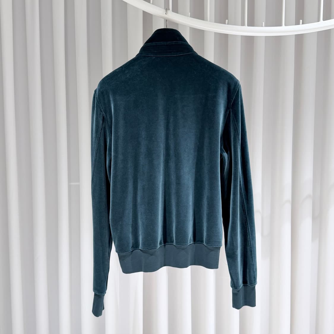 50 / 톰포드 벨벳 벨루어 그린 집업 트랙 자켓 상품이미지5