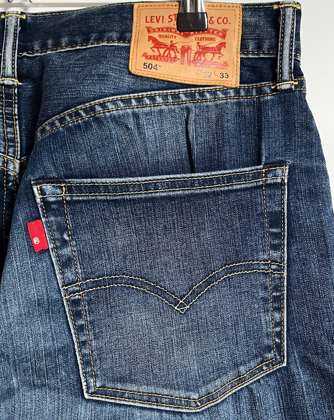 리바이스 504 워싱 와이드 데님팬츠 청바지 32 상품이미지6