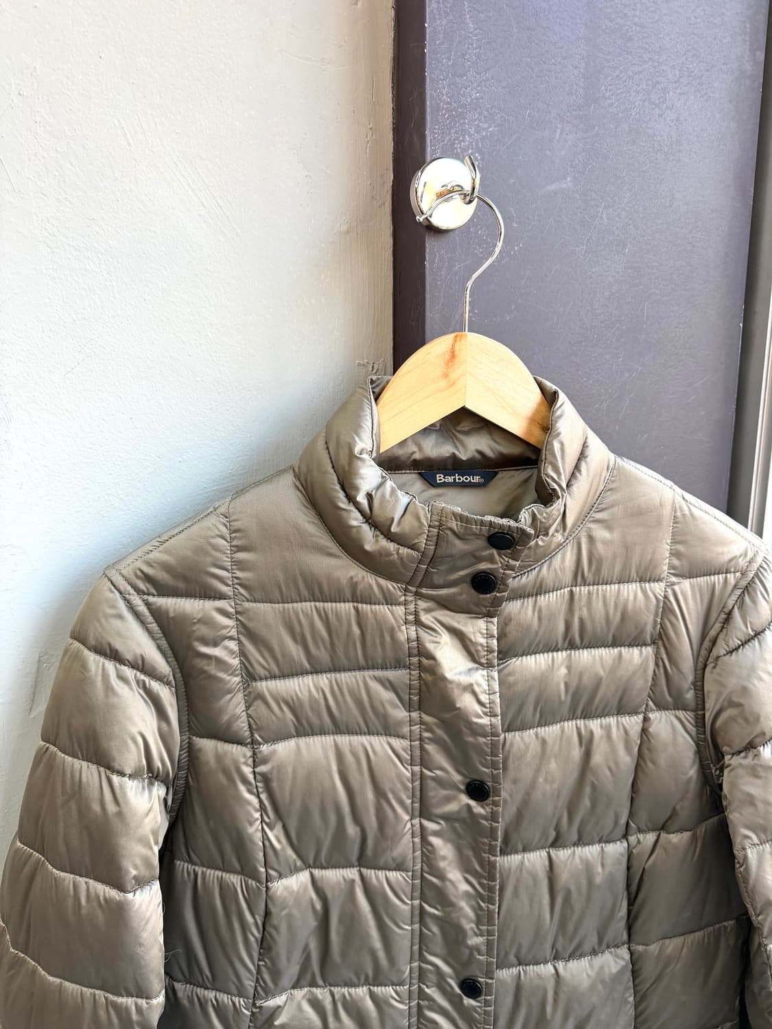 UK12/ 바버 피버다운 나일론 패딩 점퍼 상품이미지3