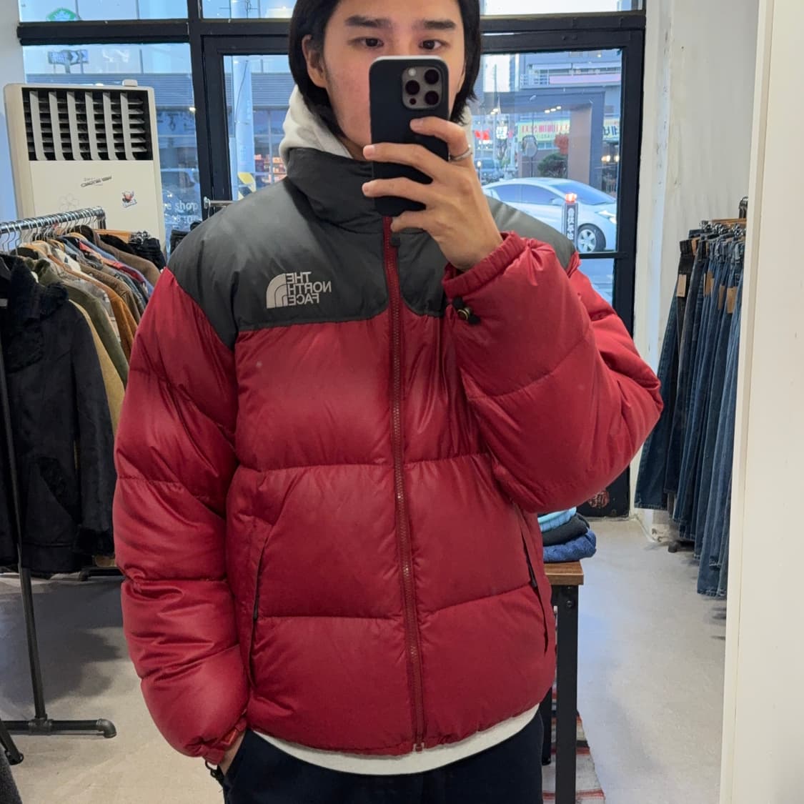 노스페이스 700 눕시 레드-그레이 상품이미지6