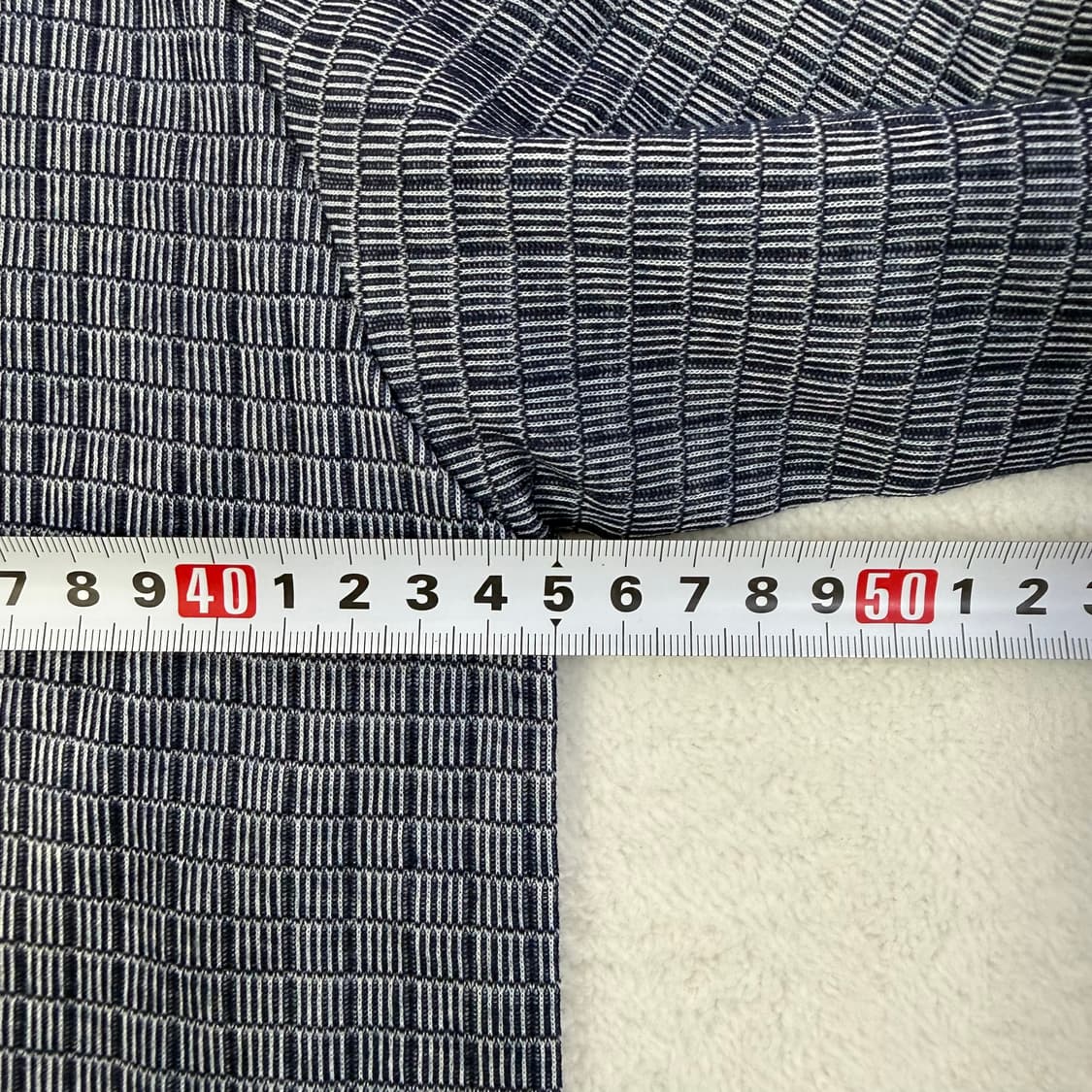 실측확인 빈티지 반목 니트 티셔츠  상품이미지5